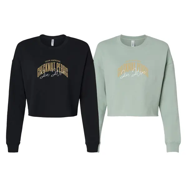 Checkmat Andrade Women's Cropped Crewneck Sweatshirt #1472 H