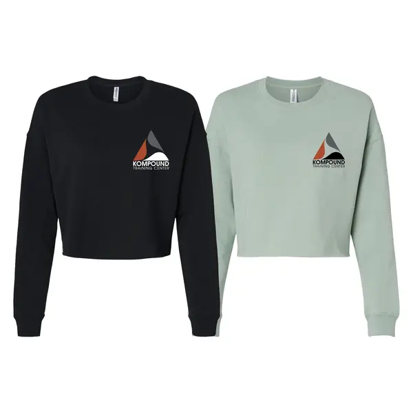 Kompound Training Center Women's Cropped Crewneck Sweatshirt #1749 A
