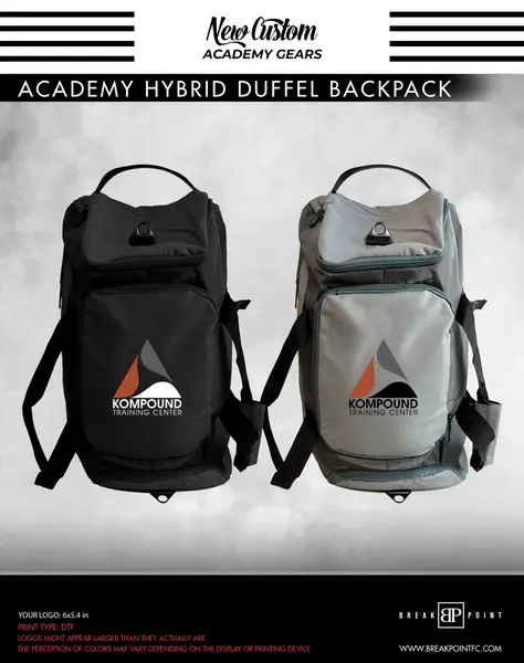 Kompound Training Center Hybrid Duffel Backpack #1749 A
