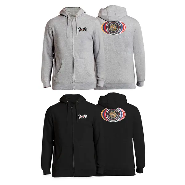 Black tie Jiu Jitsu Zip-Up Hoodies #1746 D