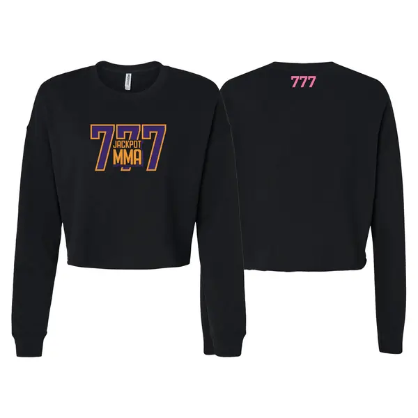 Jackpot MMa Women's Cropped Crewneck Sweatshirt #8180 B