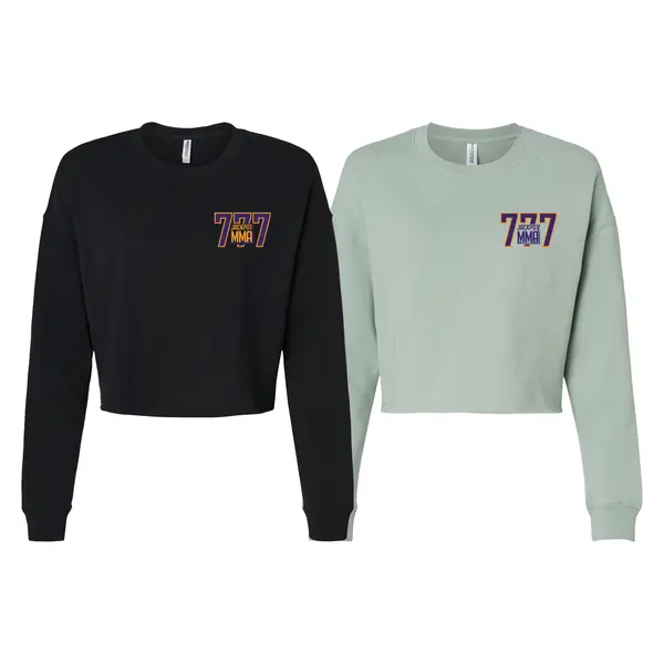 Jackpot MMa Women's Cropped Crewneck Sweatshirt #8180 A