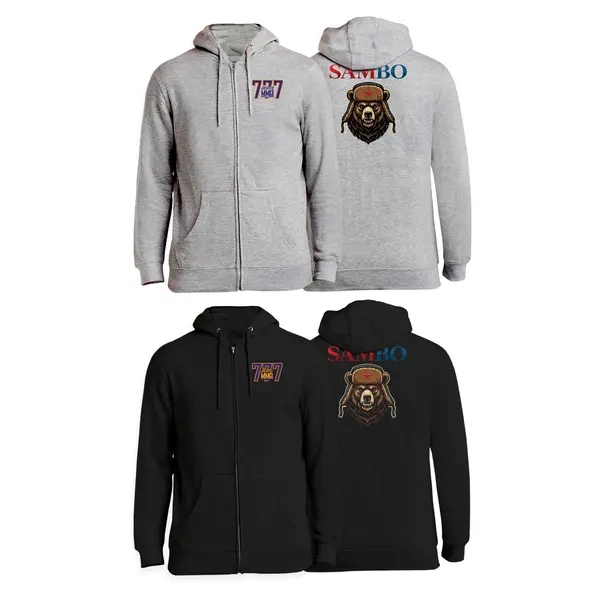 Jackpot MMa Zip-Up Hoodies #8180 A