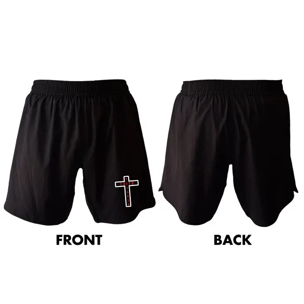 Faith and Fitness All Black Shorts 2.0 #1750 A