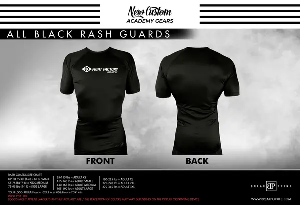 Checkmat Rodrigo Cabral All Black Rash Guards Short Sleeves #874 B
