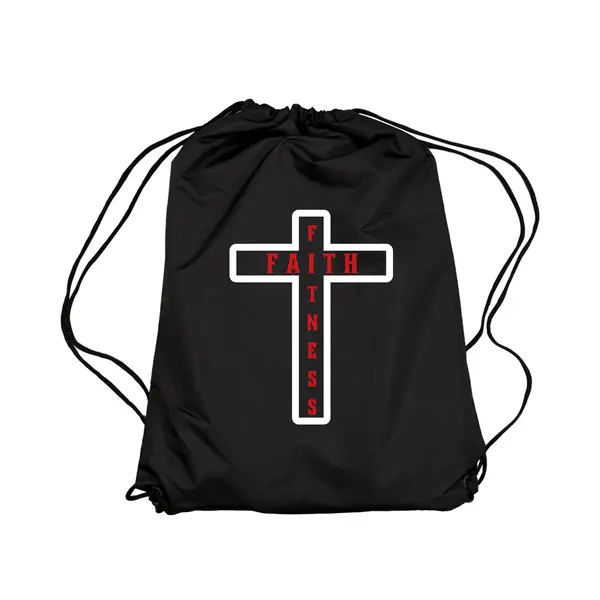Faith and Fitness Drawstring Bags #1750 A