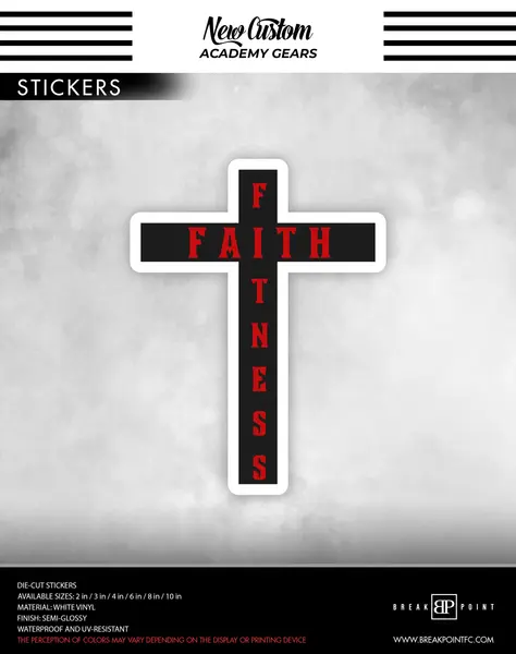 Faith and Fitness Stickers #1750 A
