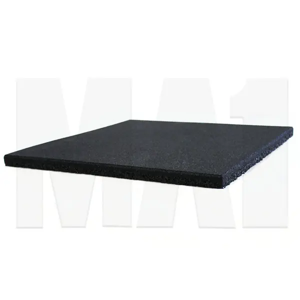 MA1 25mm Rubber Tile - 50cm x 50cm, Black