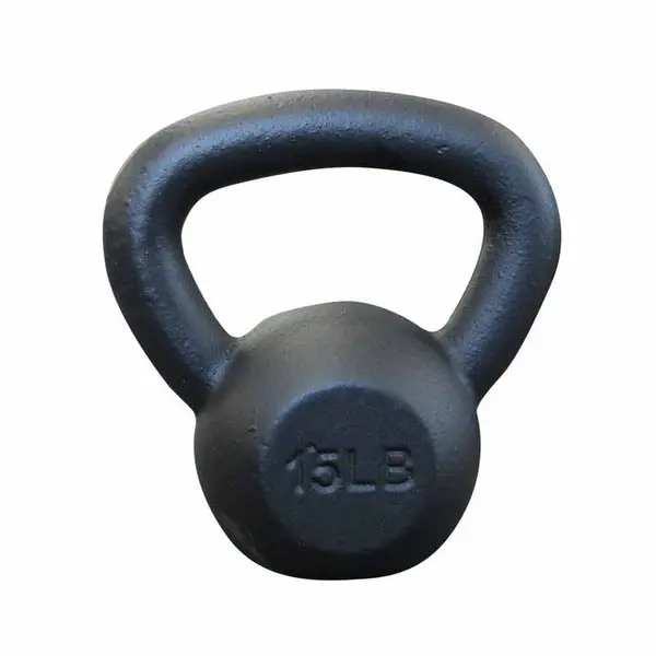 MA1 Black Cast Iron Grade 7kg Kettlebell 15lb