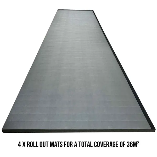 MA1 MMA Roll Out Mat Set - Black (4 Rolls of 1.5m*6m, Covers 36m², 50mm Thick)