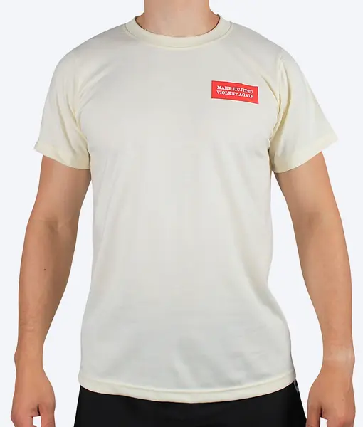 T-shirt Cream - Make jiujitsu violent again
