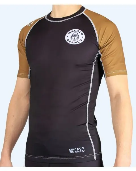 Rash Guard Short Sleeve "Brown"