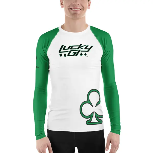Lucky GI Clover Men's Long Sleeve Rash Guard