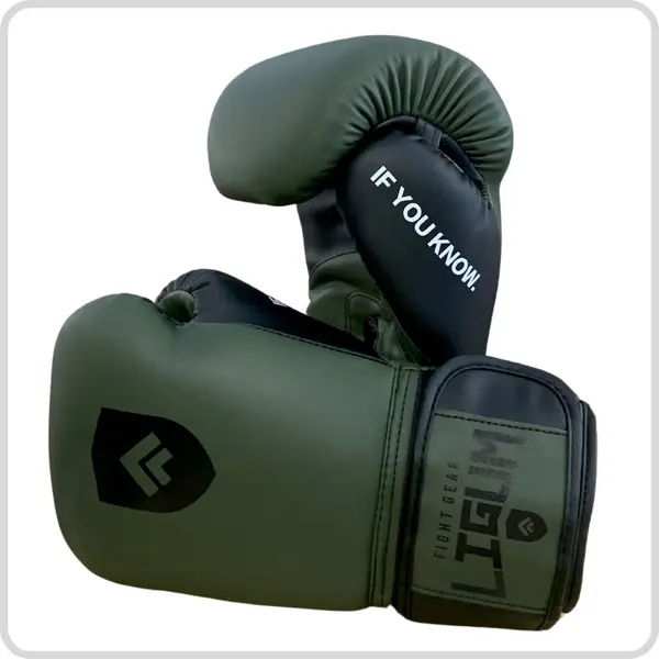 Rateb Boxing Training Gloves - Olive Green