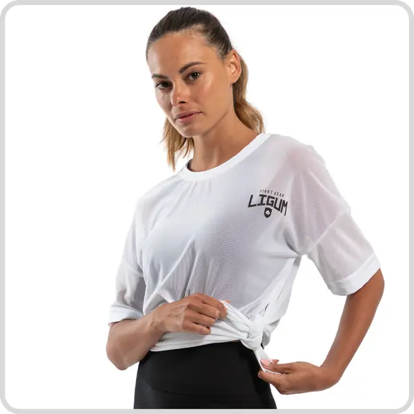 Mesh Pullover - White