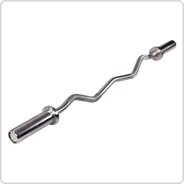 Olympic EZ Bar – 1.2m Barbell for Biceps & Triceps Strength Training