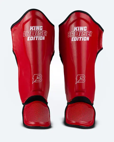 ESPINILLERA-TOBILLERA "BRUISER KING EDITION" P.PIEL ROJO