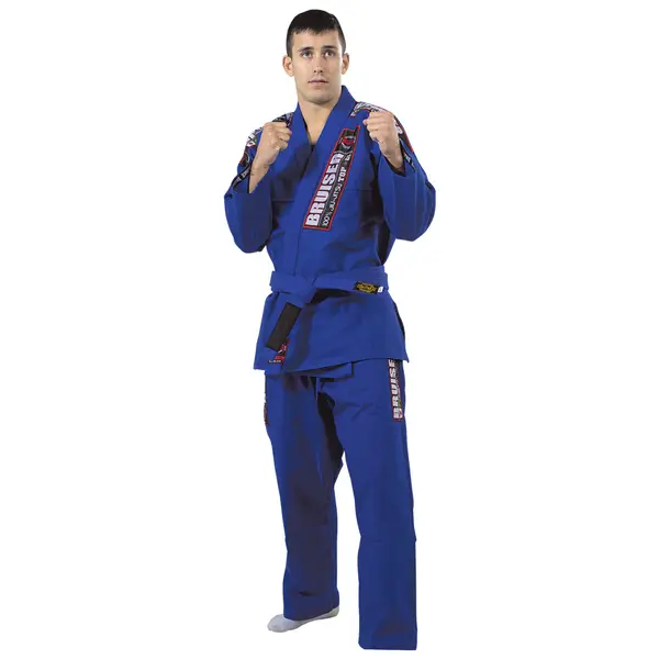 GI DE JIU JITSU BRASILEÑO AZUL 100% ALGODON (TOP GI)