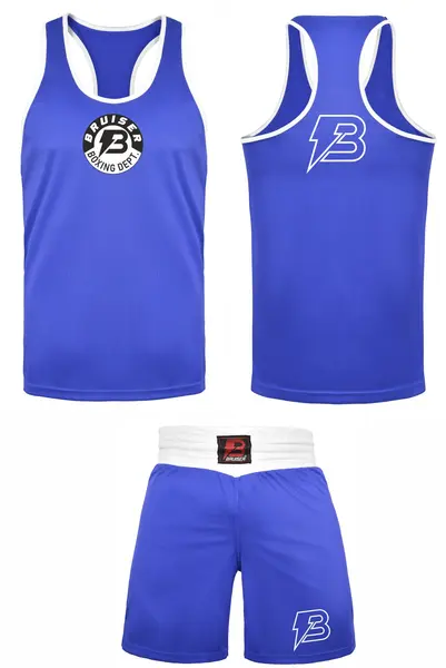 CONJUNTO DE BOXEO AMATEUR BRUISER "DELUX" AZUL