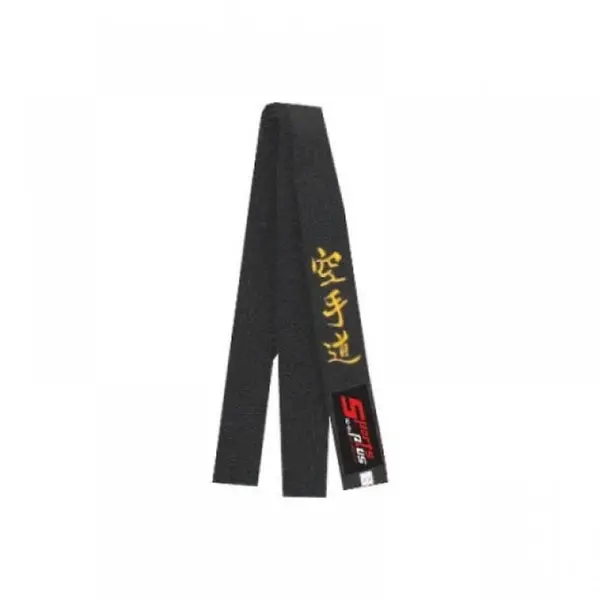 CINTURON ESPECIAL BORDADO KARATE NEGRO