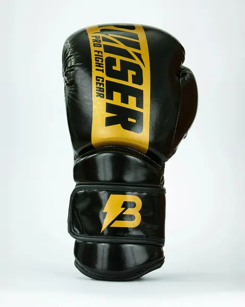 GUANTES DE BOXEO "PRO FIGHT" POLIPIEL NEGRO/ORO