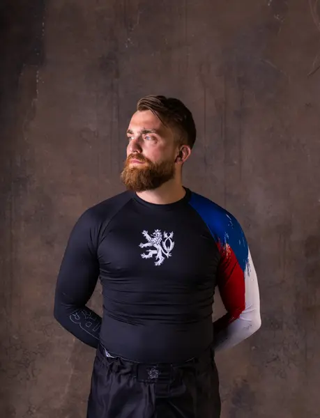 CZECH FLAG / Pánský rashguard s dlouhým rukávem
