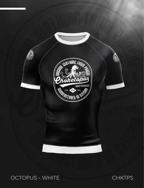 OCTOPUS / Rashguard s krátkým rukávem – Bílý