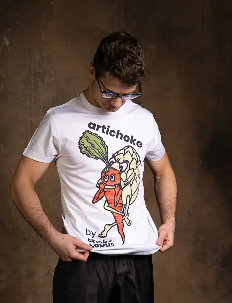 ARTICHOKE / Pánské ultralight triko – Bílé