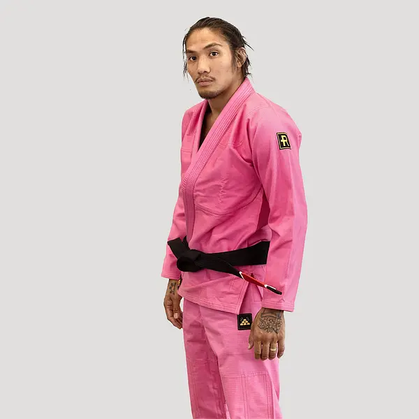 Rebelz BJJ Jacket Gold Standard 2 pink