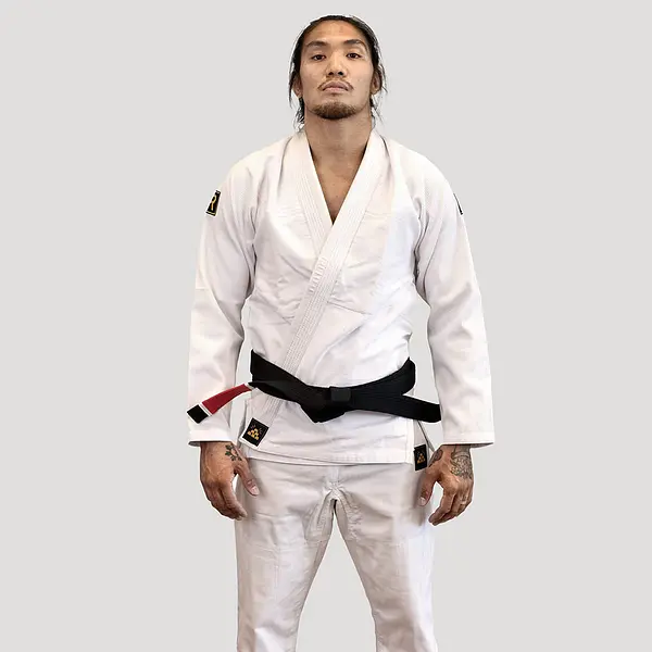 Rebelz BJJ Jacket Gold Standard 2 white