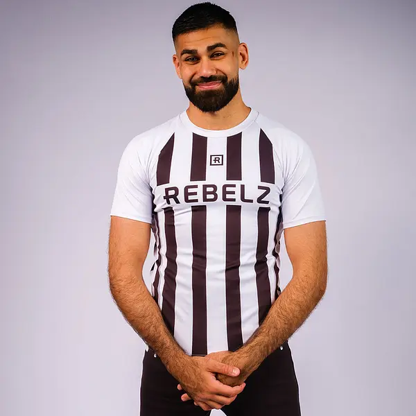 Rebelz Rashguard Men Ranked Fight Club white