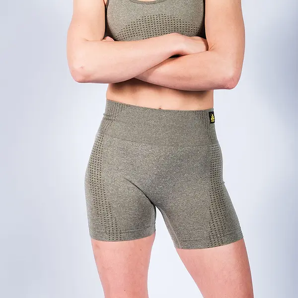 Rebelz Seamless Shorts Women Gold Standard khaki
