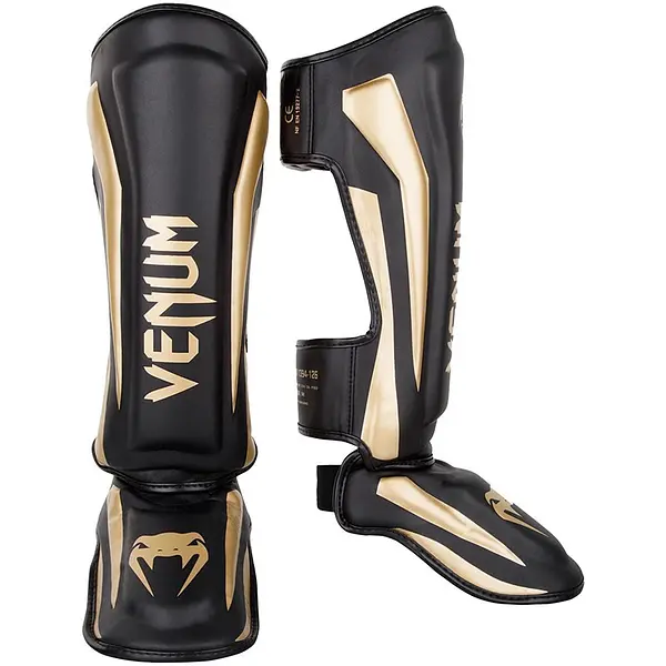 Venum Shin Guards Elite black/gold