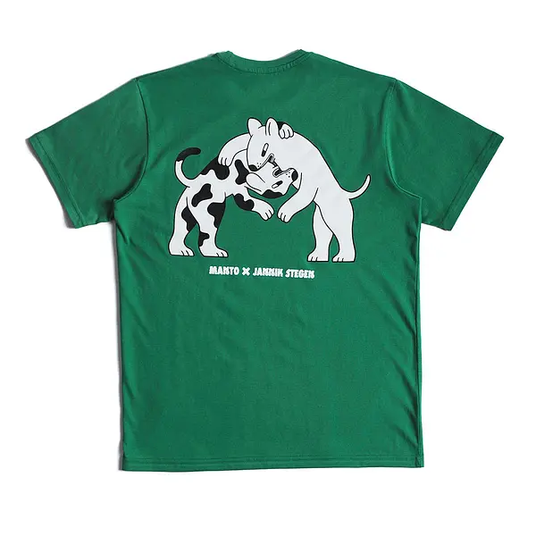 Manto T-shirt Dogs green