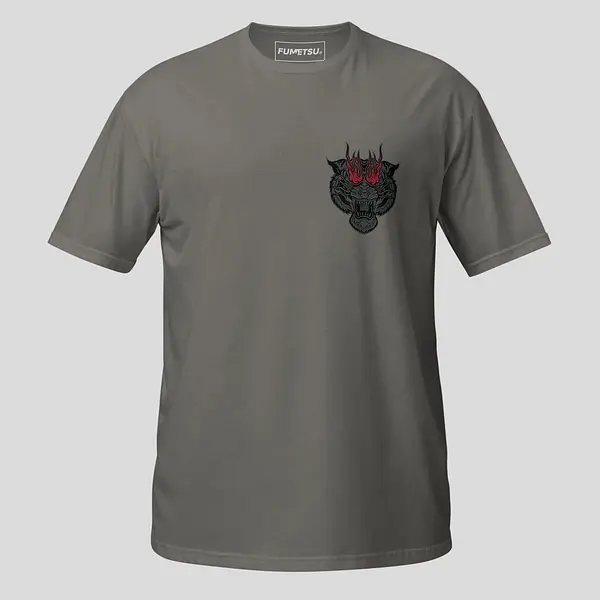 Inked - Tiger T-Shirt Charcoal/Red