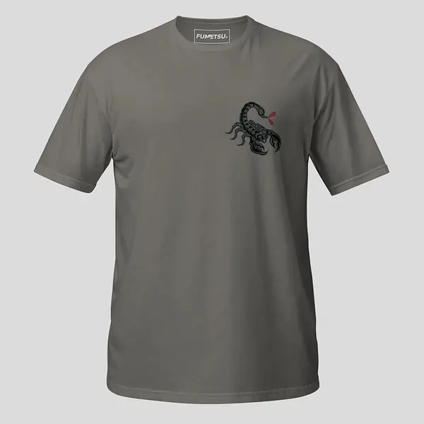 Inked - Scorpion T-Shirt Charcoal/Red