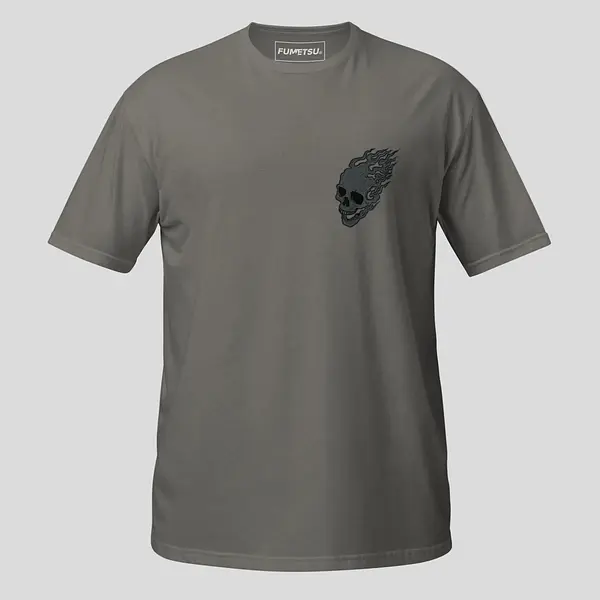 Inked - Skulls T-Shirt Charcoal/Red
