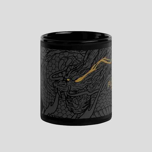 Dragon Slayer Glossy Mug Black