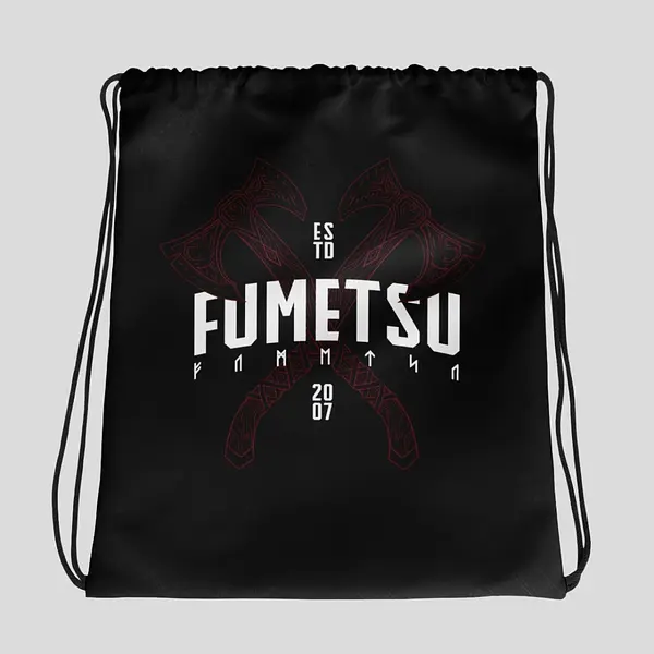 Berserker Drawstring Bag Black