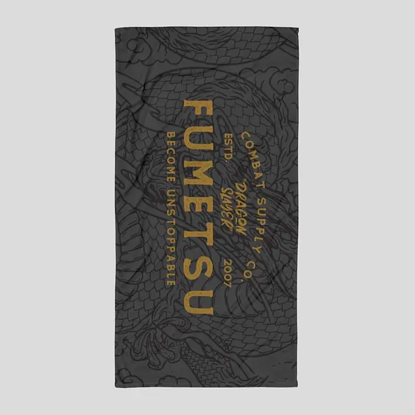 Dragon Slayer Large Towel Black