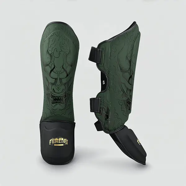 Oni Shin Guards Khaki/Black/Gold