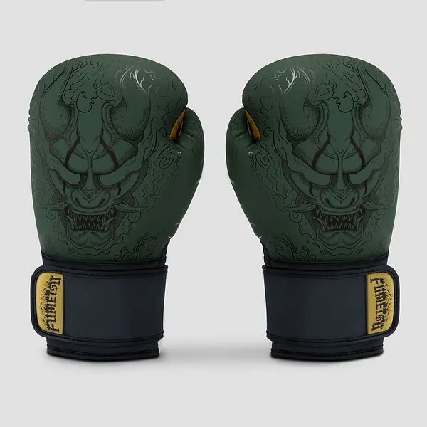 Oni Boxing Gloves Khaki/Black/Gold