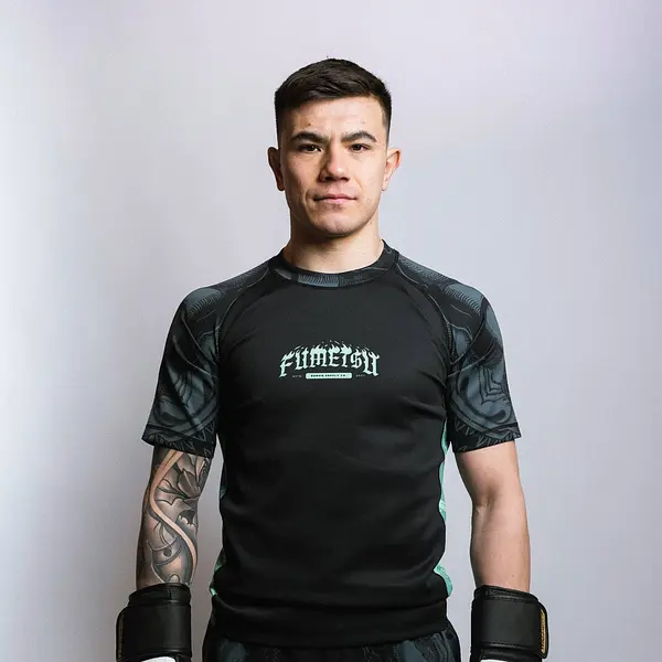Oni Short Sleeve Rash Guard Black/Blue/Mint