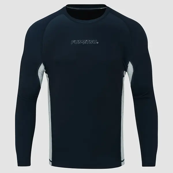 Icon Long Sleeve Rash Guard Navy/White