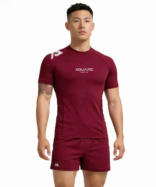 Burgundy Rash Guard