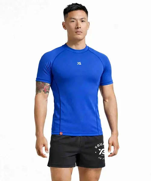 Blue Rank Rash Guard | IBJJF Approved