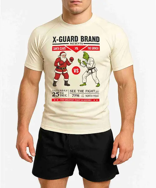 Rash Guard | Santa Vs Grinch