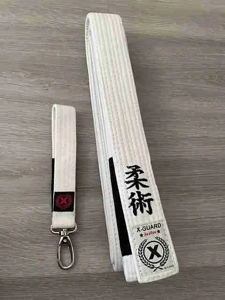 White Thick Color Rank Belt