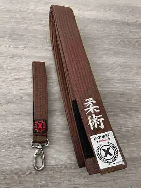 Brown Thick Color Rank Belt