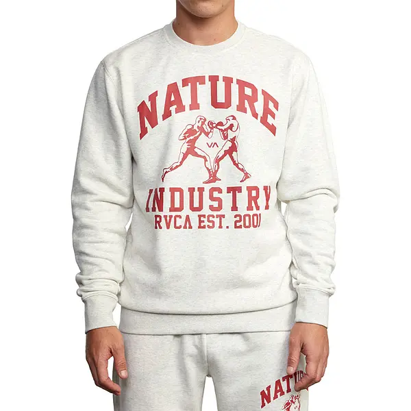 RVCA Crewneck Heavy Weight snow marle